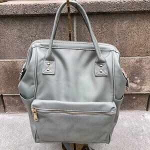 MIZTIQUE Nylon Backpack Grey Metal Frame Opening Bag Womens​